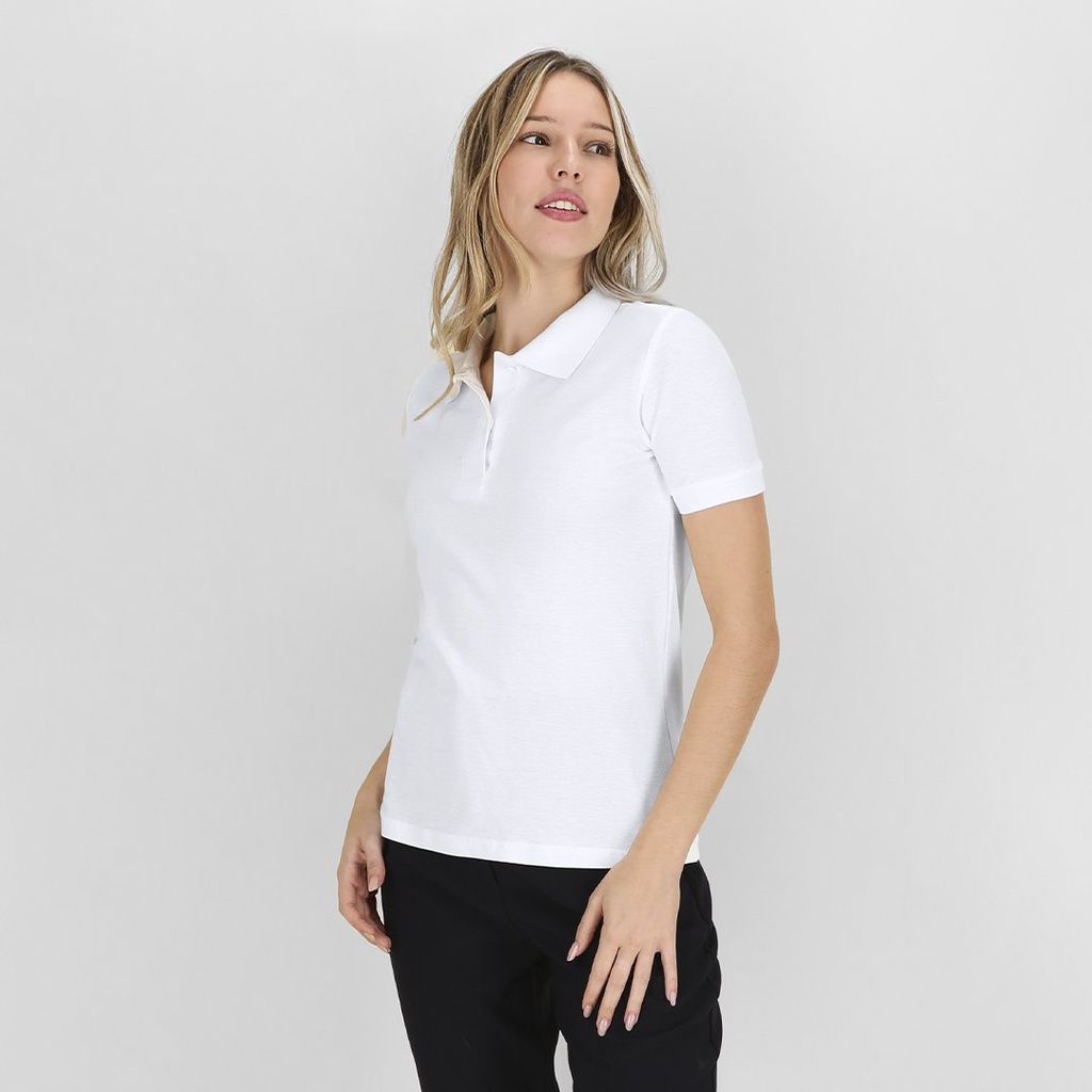 KEYA - Polo Donna Bianco "keya" WPS180 (5871)