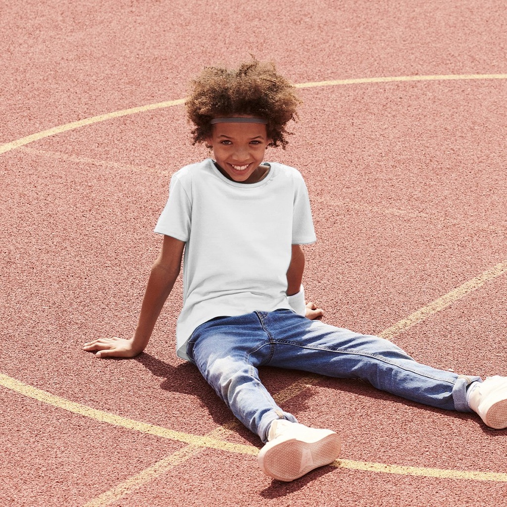 FRUIT OF THE LOOM - T-Shirt Bimbo Bianca Iconic (1320)