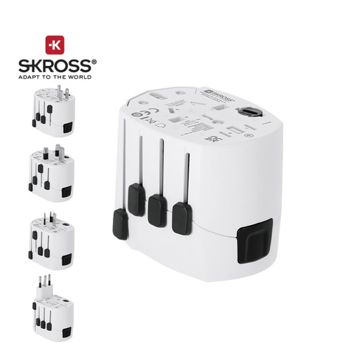 [22162] MKT - Adattatore Viaggio Universale Skross PRO 3-POLE (22162)