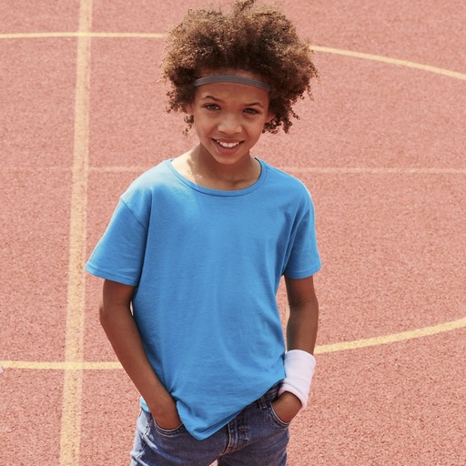 FRUIT OF THE LOOM - T-Shirt Bimbo Colore Iconic (1328)